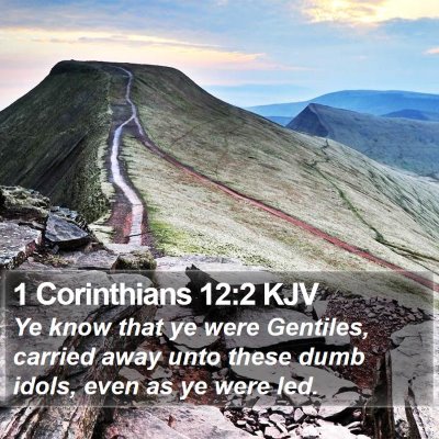 1 Corinthians 12:2 KJV Bible Verse Image