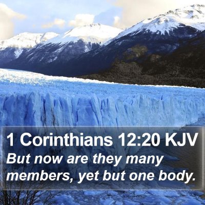 1 Corinthians 12:20 KJV Bible Verse Image