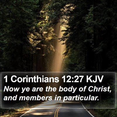 1 Corinthians 12:27 KJV Bible Verse Image
