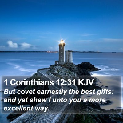 1 Corinthians 12:31 KJV Bible Verse Image
