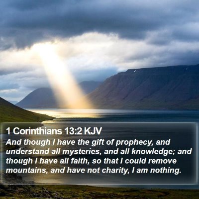 1 Corinthians 13:2 KJV Bible Verse Image