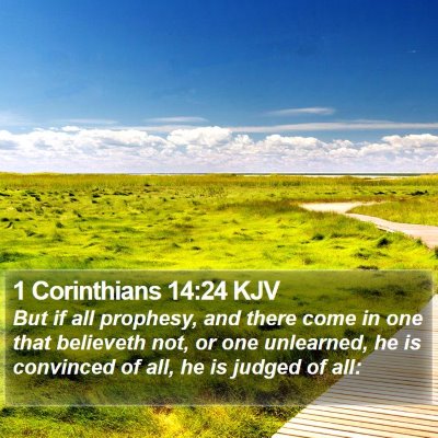 1 Corinthians 14:24 KJV Bible Verse Image