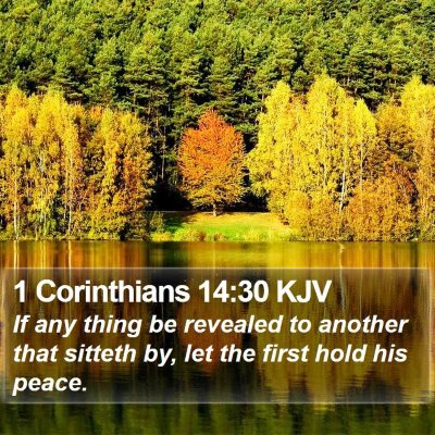 1 Corinthians 14:30 KJV Bible Verse Image