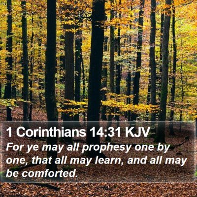 1 Corinthians 14:31 KJV Bible Verse Image