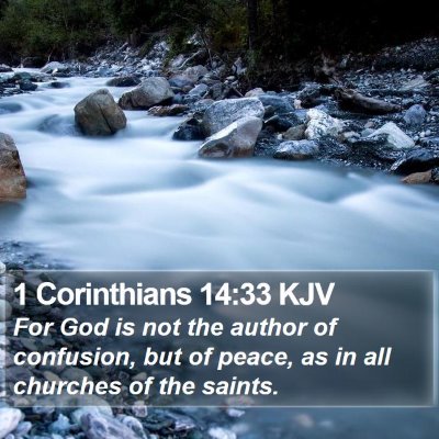 1 Corinthians 14:33 KJV Bible Verse Image