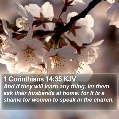 1 Corinthians 14:35 KJV Bible Verse Image