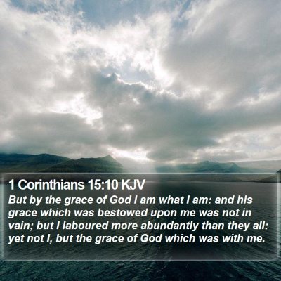 1 Corinthians 15:10 KJV Bible Verse Image