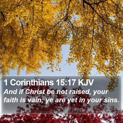 1 Corinthians 15:17 KJV Bible Verse Image