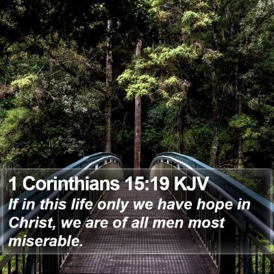 1 Corinthians 15:19 KJV Bible Verse Image