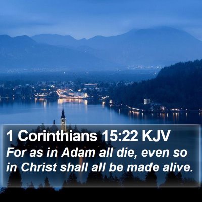 1 Corinthians 15:22 KJV Bible Verse Image