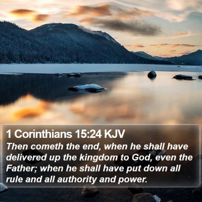 1 Corinthians 15:24 KJV Bible Verse Image
