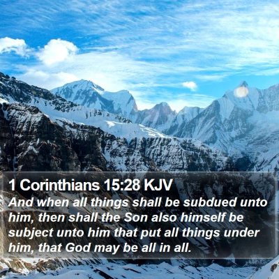 1 Corinthians 15:28 KJV Bible Verse Image