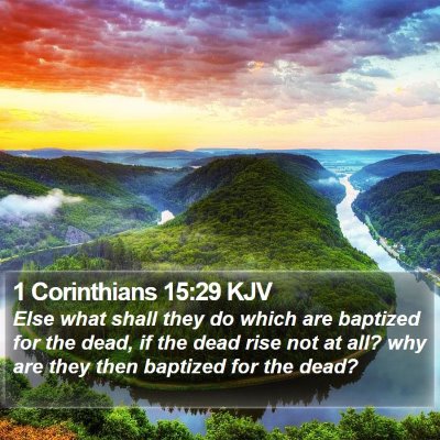 1 Corinthians 15:29 KJV Bible Verse Image
