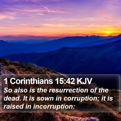 1 Corinthians 15:42 KJV Bible Verse Image