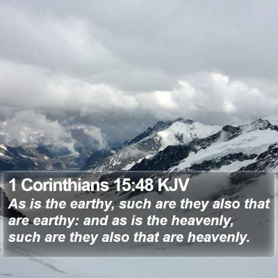 1 Corinthians 15:48 KJV Bible Verse Image