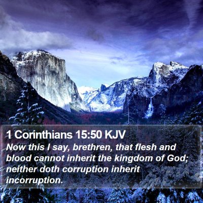 1 Corinthians 15:50 KJV Bible Verse Image
