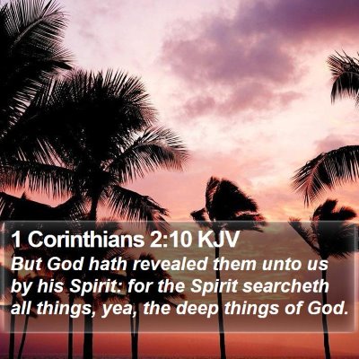 1 Corinthians 2:10 KJV Bible Verse Image