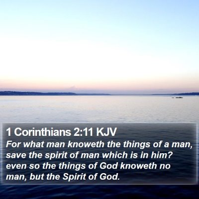 1 Corinthians 2:11 KJV Bible Verse Image