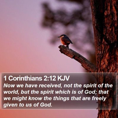 1 Corinthians 2:12 KJV Bible Verse Image