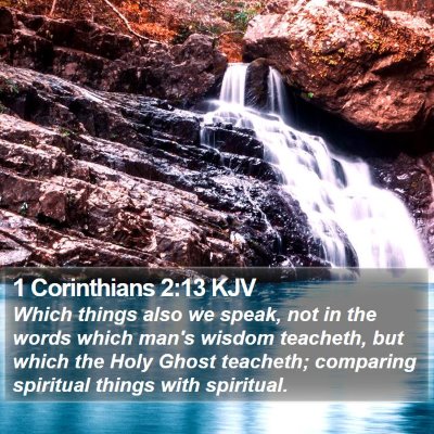 1 Corinthians 2:13 KJV Bible Verse Image