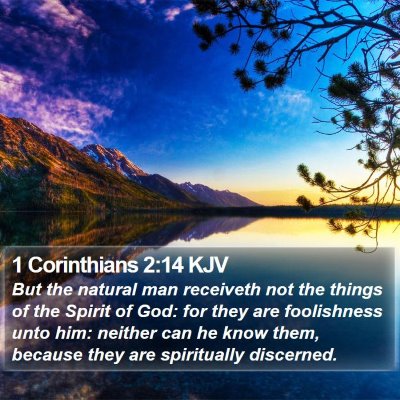 1 Corinthians 2:14 KJV Bible Verse Image