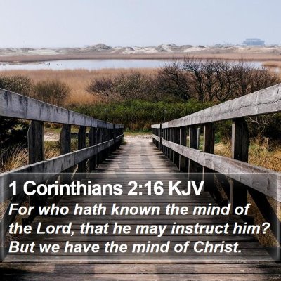 1 Corinthians 2:16 KJV Bible Verse Image