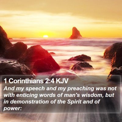 1 Corinthians 2:4 KJV Bible Verse Image