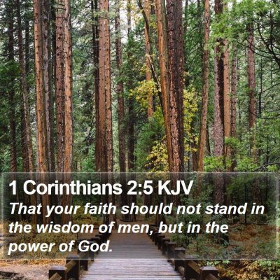 1 Corinthians 2:5 KJV Bible Verse Image