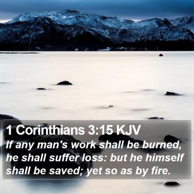 1 Corinthians 3:15 KJV Bible Verse Image