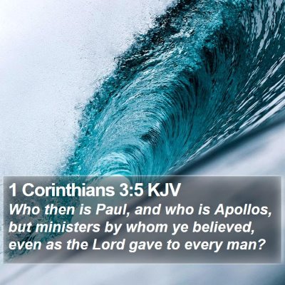 1 Corinthians 3:5 KJV Bible Verse Image