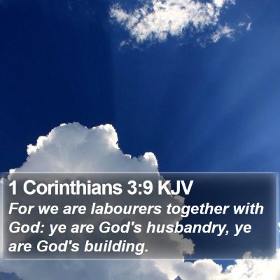 1 Corinthians 3:9 KJV Bible Verse Image