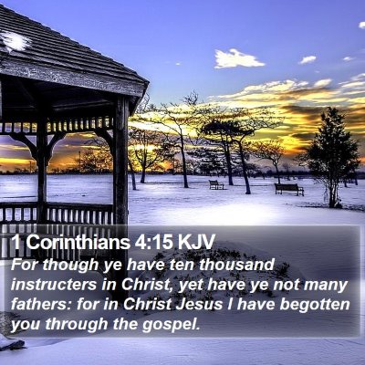 1 Corinthians 4:15 KJV Bible Verse Image