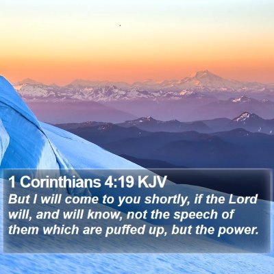 1 Corinthians 4:19 KJV Bible Verse Image