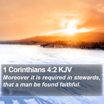 1 Corinthians 4:2 KJV Bible Verse Image
