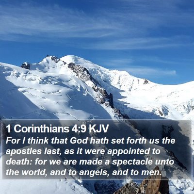 1 Corinthians 4:9 KJV Bible Verse Image