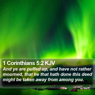 1 Corinthians 5:2 KJV Bible Verse Image