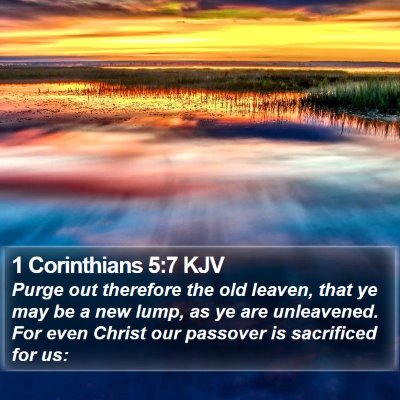 1 Corinthians 5:7 KJV Bible Verse Image