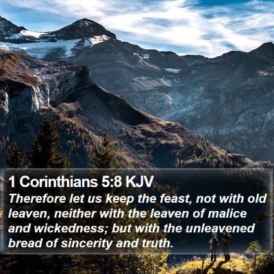 1 Corinthians 5:8 KJV Bible Verse Image