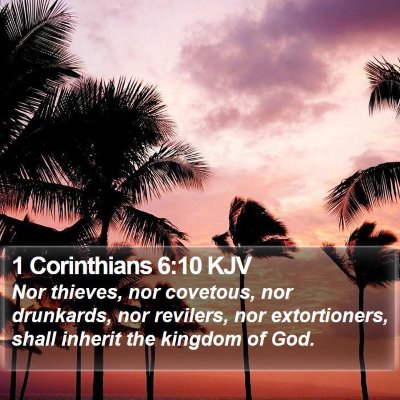 1 Corinthians 6:10 KJV Bible Verse Image