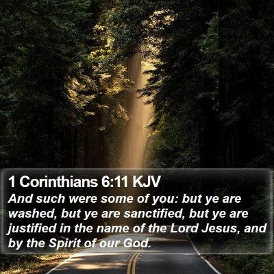 1 Corinthians 6:11 KJV Bible Verse Image