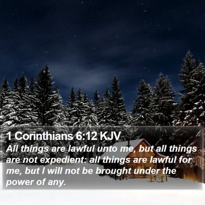 1 Corinthians 6:12 KJV Bible Verse Image