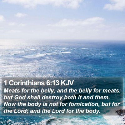 1 Corinthians 6:13 KJV Bible Verse Image