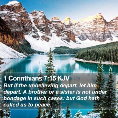 1 Corinthians 7:15 KJV Bible Verse Image