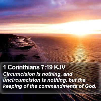 1 Corinthians 7:19 KJV Bible Verse Image