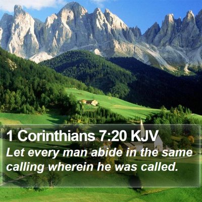 1 Corinthians 7:20 KJV Bible Verse Image
