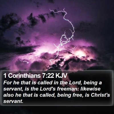 1 Corinthians 7:22 KJV Bible Verse Image