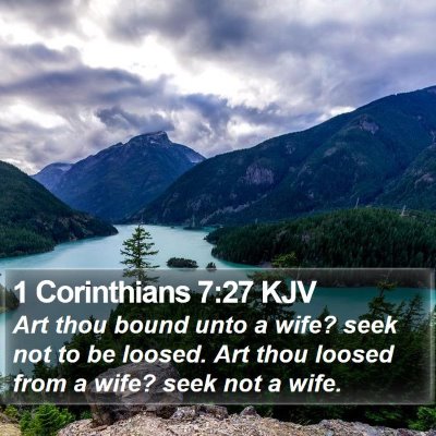 1 Corinthians 7:27 KJV Bible Verse Image