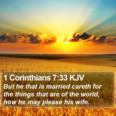 1 Corinthians 7:33 KJV Bible Verse Image