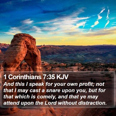 1 Corinthians 7:35 KJV Bible Verse Image