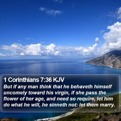 1 Corinthians 7:36 KJV Bible Verse Image
